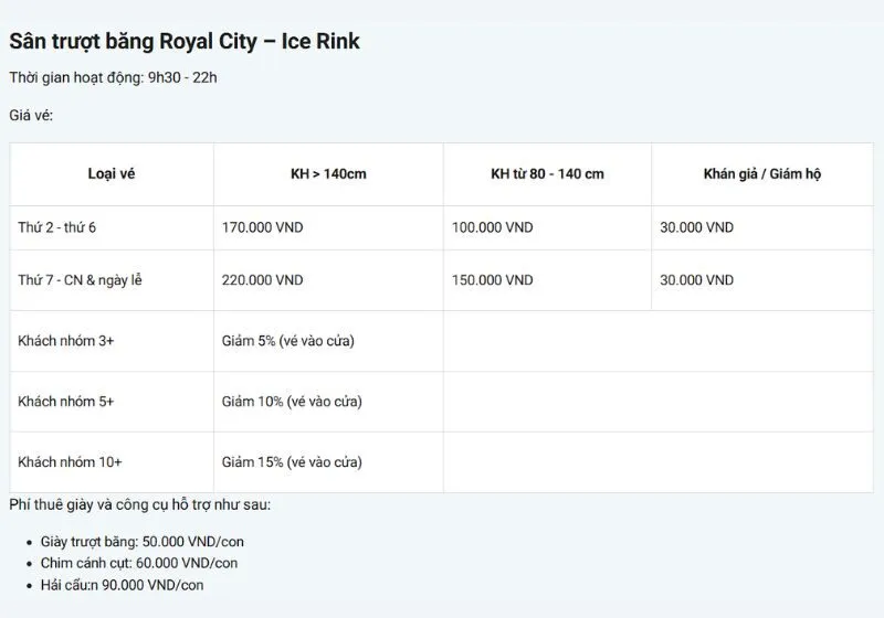 Trượt băng Royal City